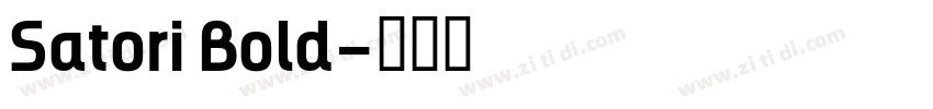 Satori Bold字体转换